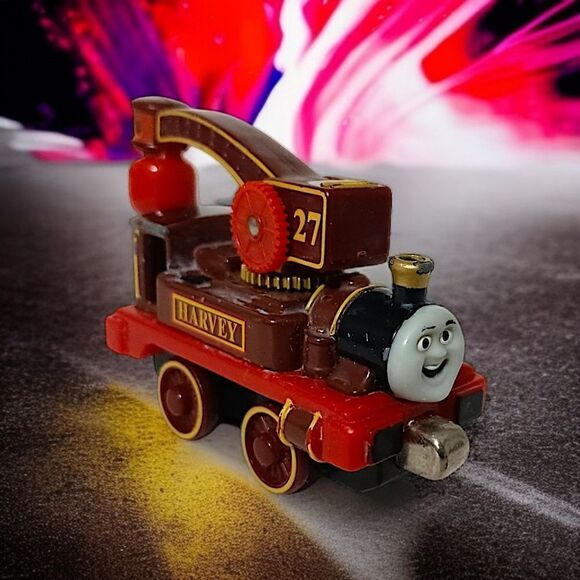 Harvey Thomas the Tank Engine & Friends Metal Diecast Train 2003 Maroon Gold Red - Picture 16 of 16